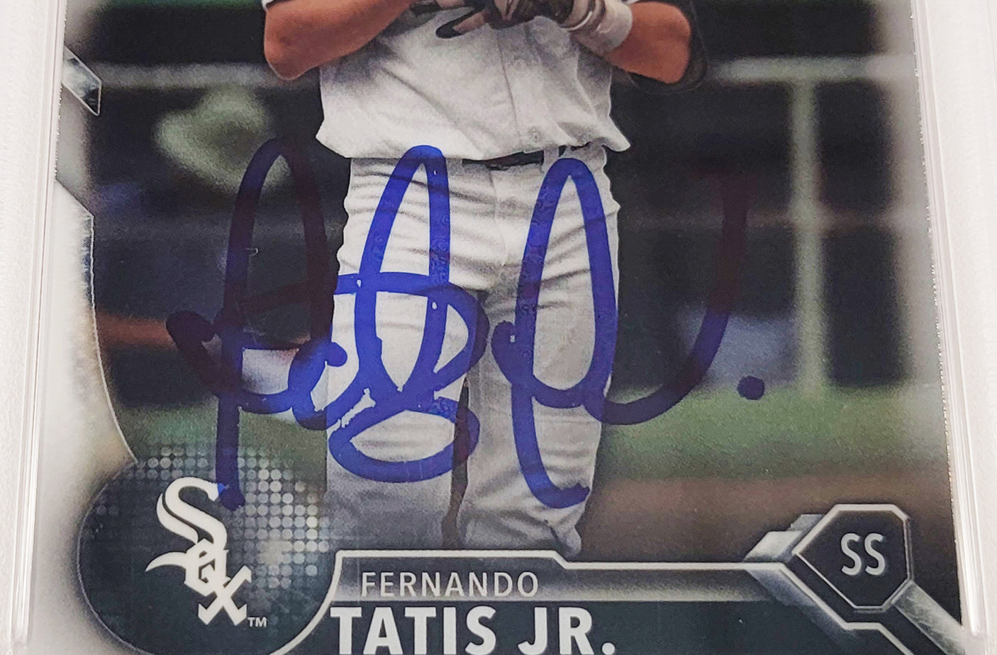 Fernando Tatis Jr. Autographed 2016 Bowman Chrome Prospects Rookie Card #BCP17 San Diego Padres PSA 9 PSA/DNA #64993268