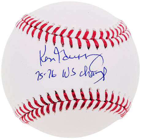 Ken Griffey Sr. Autographed Official MLB Baseball Cincinnati Reds "75-76 WS Champs" Tristar Stock #207949