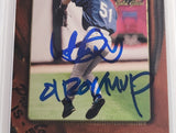 Ichiro Suzuki Autographed 2001 UD Gold Glove Rookie Card #135 Seattle Mariners Auto Grade Gem Mint 10 "01 ROY/MVP" #354/500 PSA/DNA #60417695
