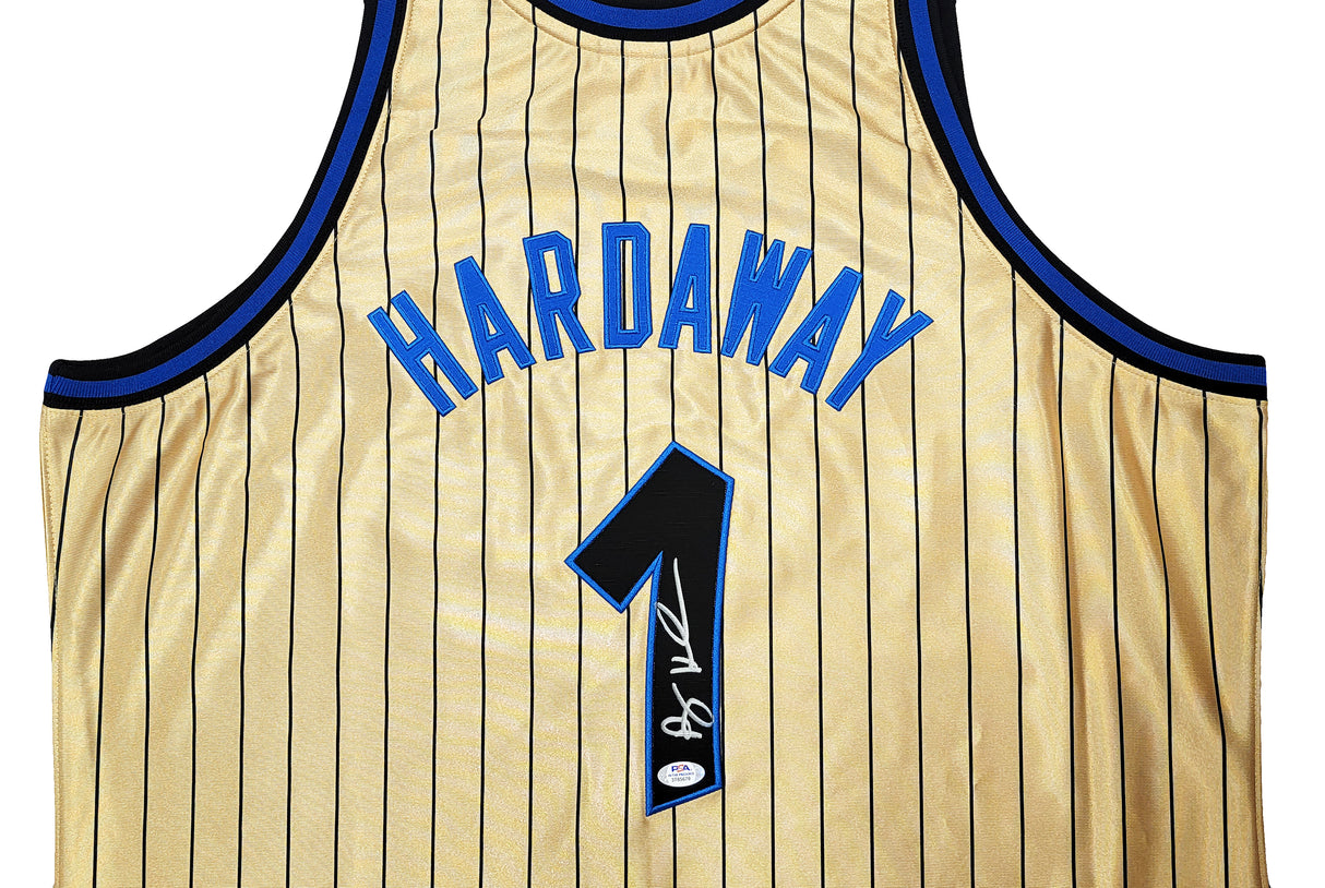 Orlando Magic Anfernee Penny Hardaway Autographed Gold Authentic Mitchell & Ness 1993-94 75th Anniversary Hardwood Classic Swingman Jersey Size XXL PSA/DNA Stock #208249