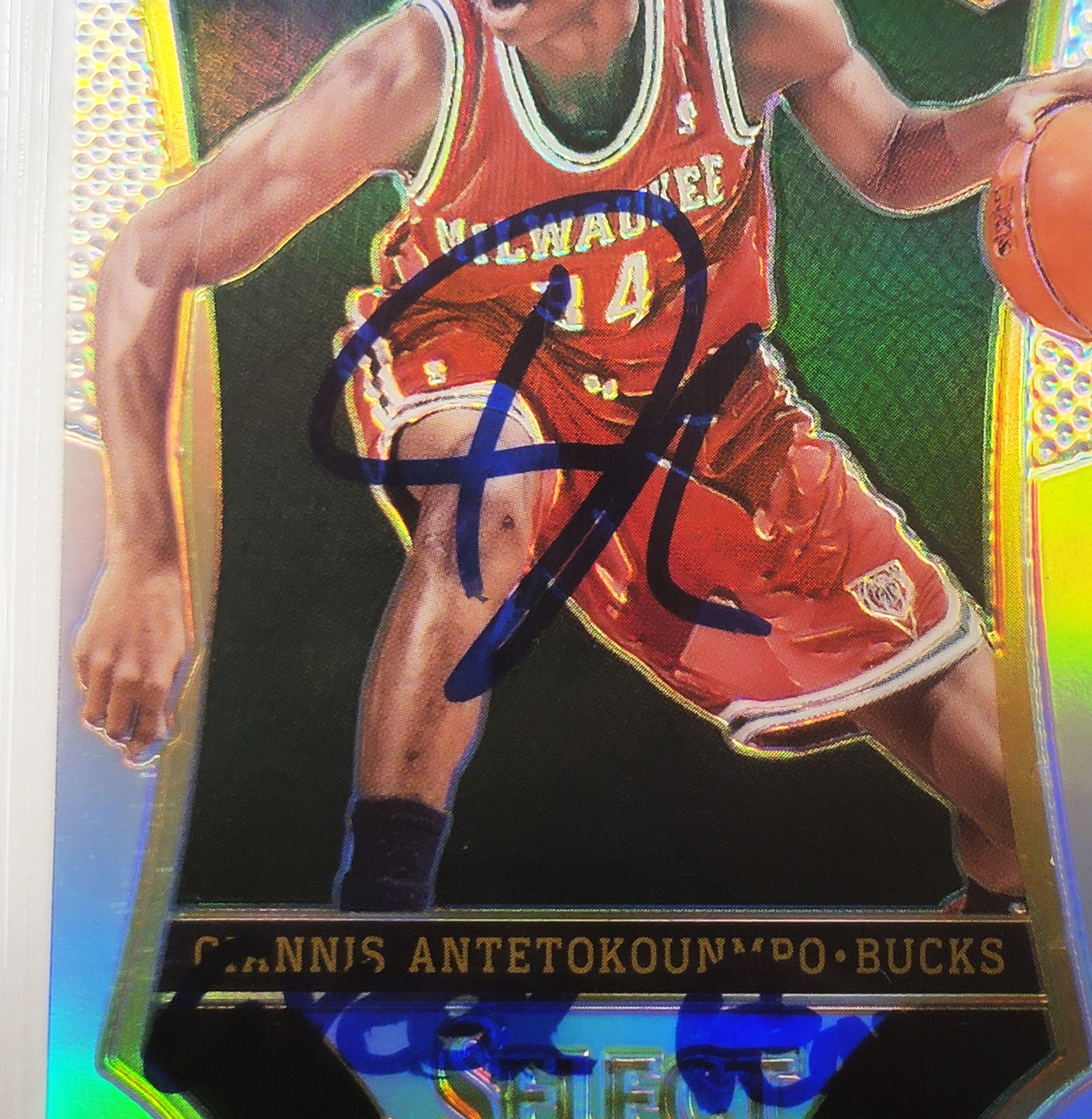 Giannis Antetokounmpo Autographed 2013-14 Panini Select Prizms Rookie Card #178 Milwaukee Bucks BGS 8.5 Auto Grade Gem Mint 10 "Greek Freak" Beckett BAS #14323695