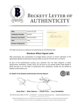 Woodrow Wilson Authentic Signed 7.85x9.5 Letter February 18, 1913 BAS #AB14547