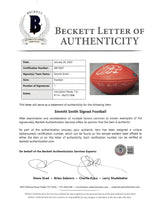Cowboys Emmitt Smith "TD #114 - 09/27/1998" Signed GU Football BAS & Prova LOA