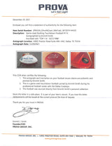 Cowboys Emmitt Smith "TD #114 - 09/27/1998" Signed GU Football BAS & Prova LOA