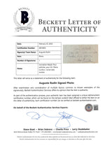 Auguste Rodin "Pour solliciter" Authentic Signed Matted 6.25x9 Photo BAS