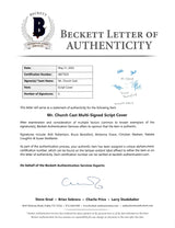 Mr. Church (6) Robertson, Beresford +4 Signed 8.5x11 Script Cover BAS #AB77635