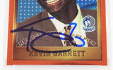 Kevin Garnett Autographed 1995 Topps Finest Rookie Card #115 Minnesota Timberwolves PSA 8 Auto Grade Gem Mint 10 PSA/DNA Stock #211157