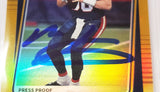 Mac Jones Autographed 2021 Donruss Gold Press Proof Premium Rookie Card #255 New England Patriots BGS 9 Auto Grade Gem Mint 10 Beckett BAS #15297655