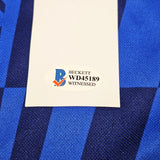 Chelsea F.C. Mason Mount Autographed Blue Nike Jersey Size XL in Black Beckett BAS Stock #196483