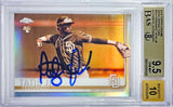 Fernando Tatis Jr. Autographed 2019 Topps Chrome Sepia Refractor Rookie Card #203 San Diego Padres BGS 9.5 Auto Grade Gem Mint 10 Highest Graded Beckett BAS #15350028