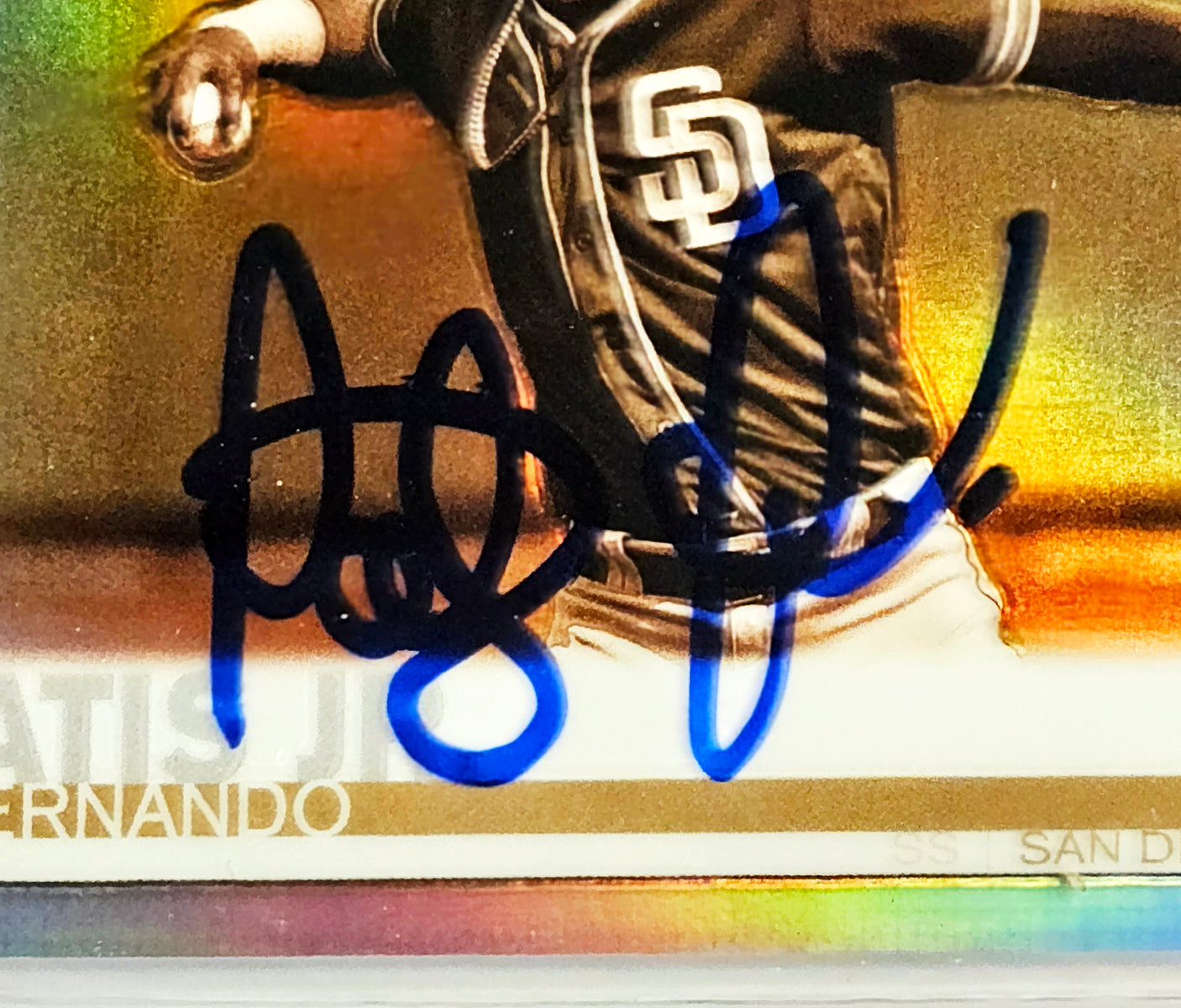 Fernando Tatis Jr. Autographed 2019 Topps Chrome Sepia Refractor Rookie Card #203 San Diego Padres BGS 9.5 Auto Grade Gem Mint 10 Highest Graded Beckett BAS #15350028