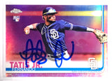 Fernando Tatis Jr. Autographed 2019 Topps Chrome Purple Refractor Rookie Card #203 San Diego Padres BGS 8.5 Auto Grade Gem Mint 10 Beckett BAS #15350636