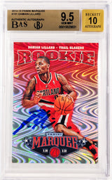 Damian Lillard Autographed 2012-13 Panini Marquee Rookie Card #151 Portland Trail Blazers BGS 9.5 Auto Grade Gem Mint 10 Beckett BAS #15529831