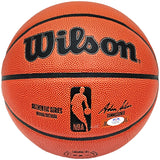 Larry Bird Autographed Authentic Series Indoor/Outdoor Wilson NBA Basketball Boston Celtics PSA/DNA Stock #215609