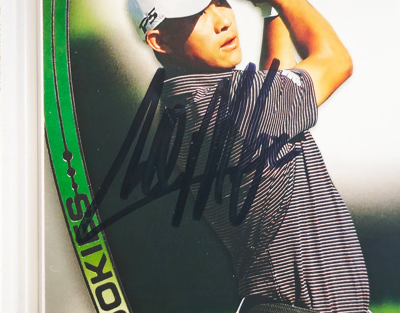 Collin Morikawa Autographed 2021 Upper Deck SP Game Used Rookie Card #38 Beckett BAS #15500555