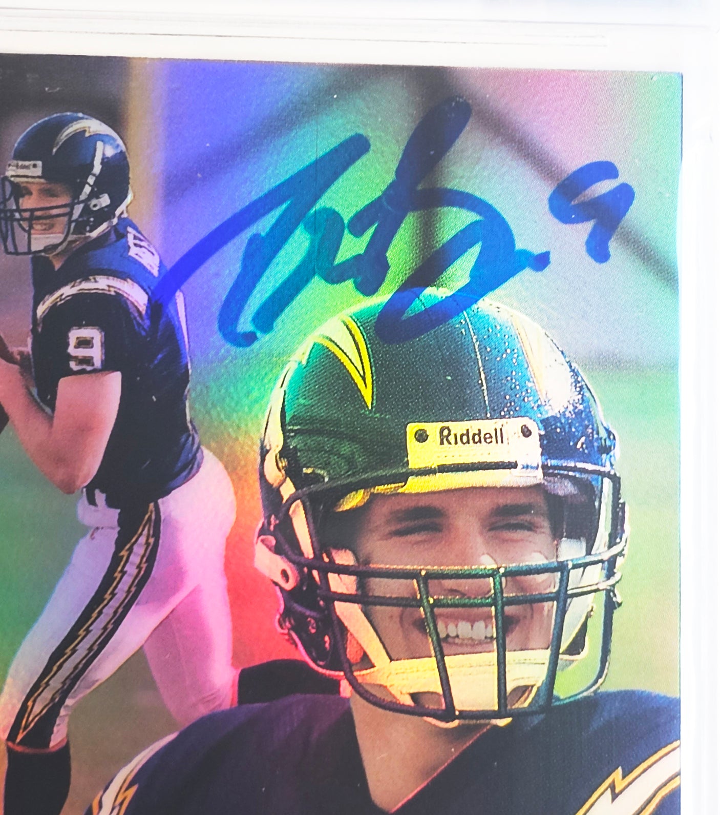 Drew Brees Autographed 2001 eTopps Rookie Card #125 San Diego Chargers BGS 9 Auto Grade Gem Mint 10 Beckett BAS #15681939