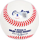 Ken Griffey Sr. Autographed Official MLB Baseball Cincinnati Reds "75-76 WS Champs" Beckett BAS Witness Stock #218598