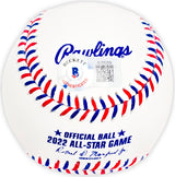 Julio Rodriguez Autographed Official 2022 All Star Game MLB Game Baseball Seattle Mariners "44" Beckett BAS QR Stock #218609