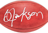 Bo Jackson Autographed Official NFL Leather Football Oakland Raiders Beckett BAS Witness Stock #218032