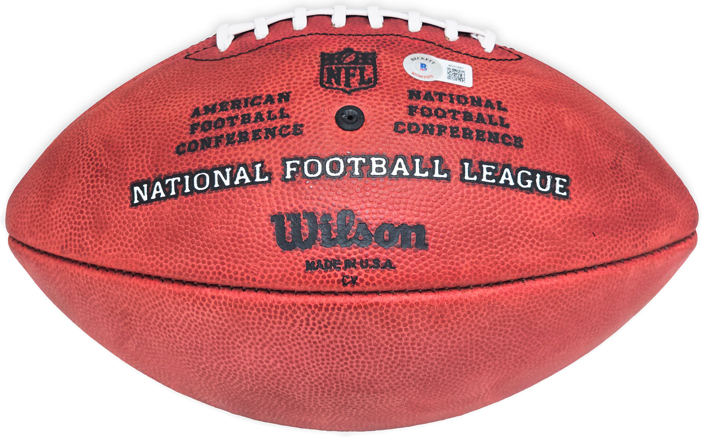 Bo Jackson Autographed Official NFL Leather Football Oakland Raiders Beckett BAS Witness Stock #218032