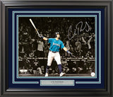 Cal Raleigh Autographed Framed 16x20 Photo Seattle Mariners Fanatics Holo Stock #253723