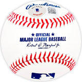 Francisco Alvarez Autographed Official MLB Baseball New York Mets "1st MLB HR 10.4.22" Beckett BAS Witness Stock #218616