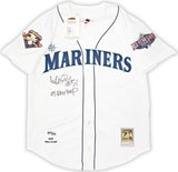 Seattle Mariners Ichiro Suzuki Autographed White Authentic Mitchell & Ness 2001 All Star Patch Jersey Size 44 "01 ROY/MVP" IS Holo Stock #217973