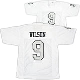 Las Vegas Raiders Tyree Wilson Autographed White Color Rush Jersey Beckett BAS Witness Stock #217962