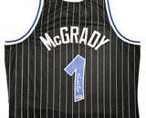 Orlando Magic Tracy McGrady Autographed Black Authentic Mitchell & Ness 2003-04 HWC Swingman Jersey Size L Beckett BAS Witness Stock #216979