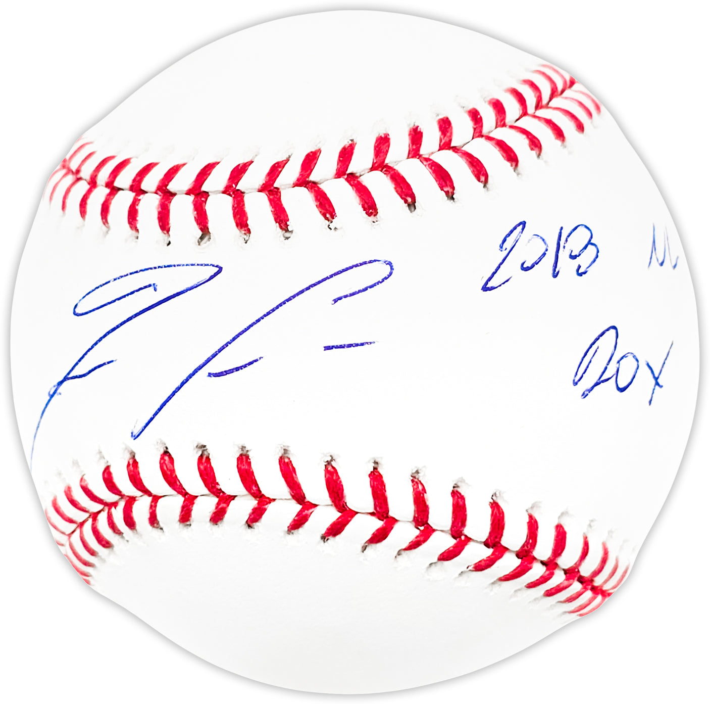Ronald Acuna Jr. Autographed Official MLB Baseball Atlanta Braves "2018 NL ROY" Beckett BAS Stock #185592