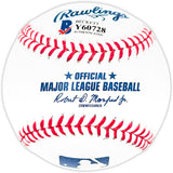 Ronald Acuna Jr. Autographed Official MLB Baseball Atlanta Braves "2018 NL ROY" Beckett BAS Stock #185592