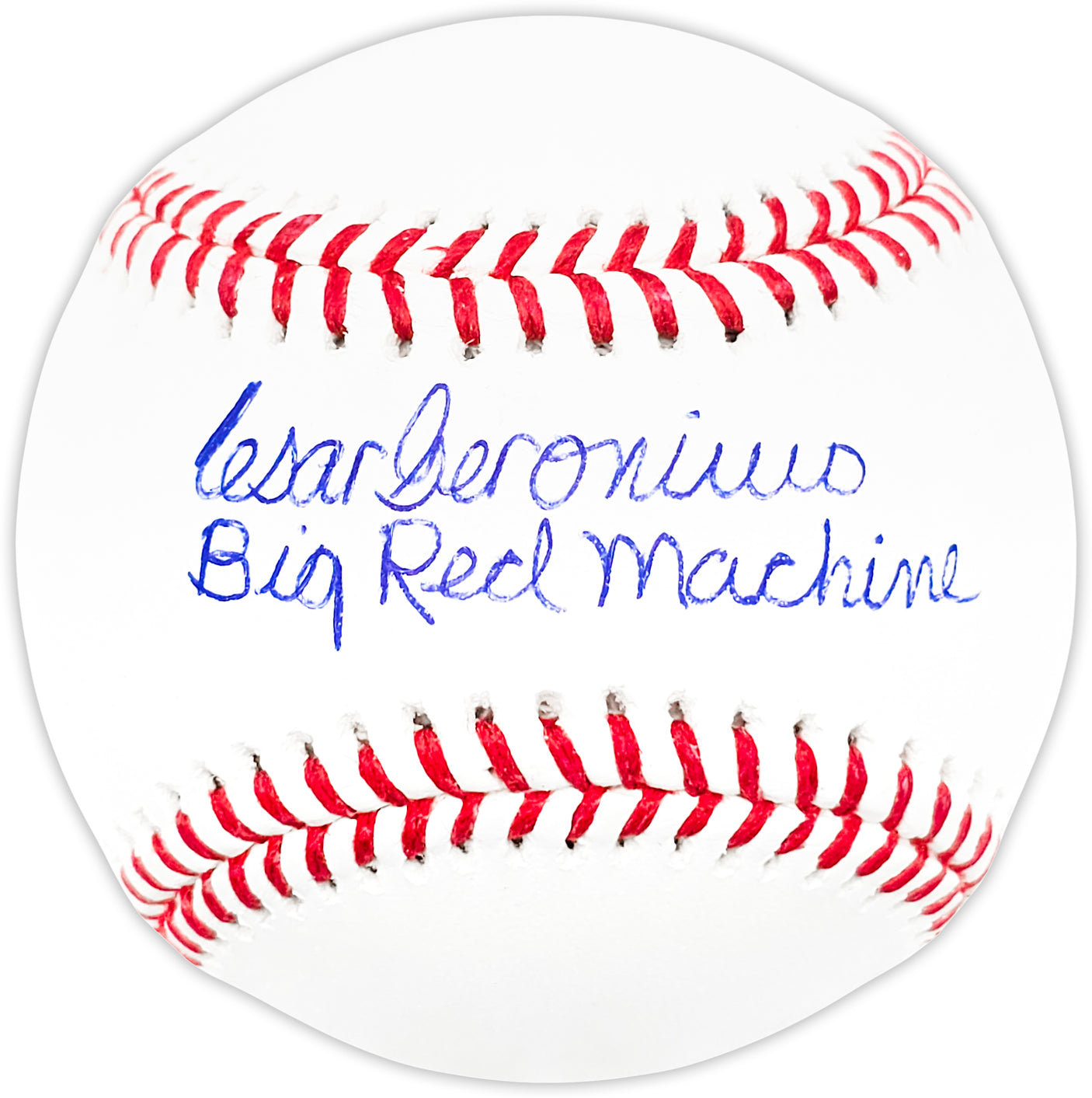 Cesar Geronimo Autographed Official MLB Baseball Cincinnati Reds "Big Red Machine" Beckett BAS Witness Stock #210133