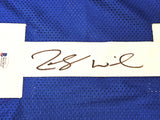 BYU Cougars Zach Wilson Autographed Royal Blue Jersey Beckett BAS Stock #191149