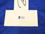 BYU Cougars Zach Wilson Autographed Royal Blue Jersey Beckett BAS Stock #191149