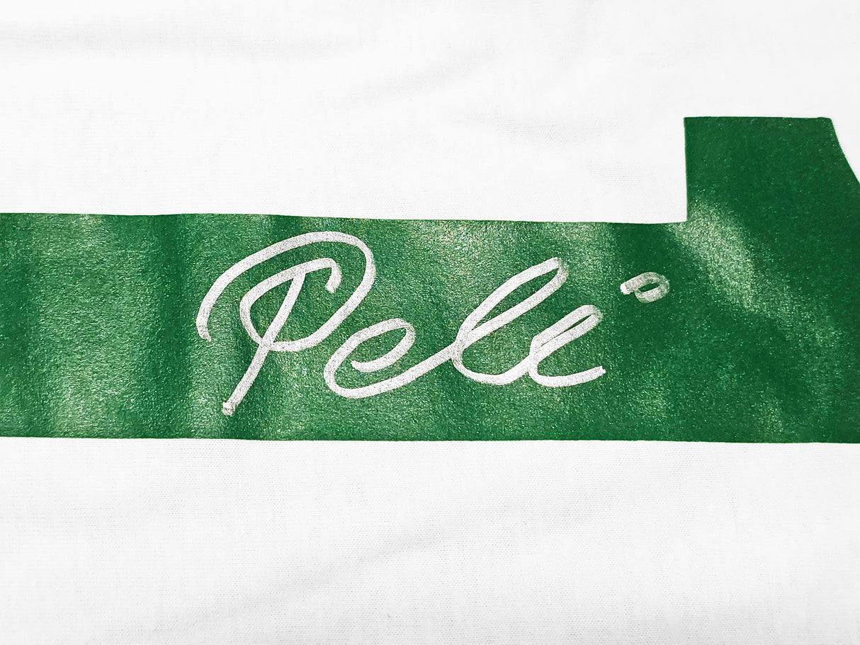 New York Cosmos Pele Autographed White Jersey Beckett BAS Stock #194364