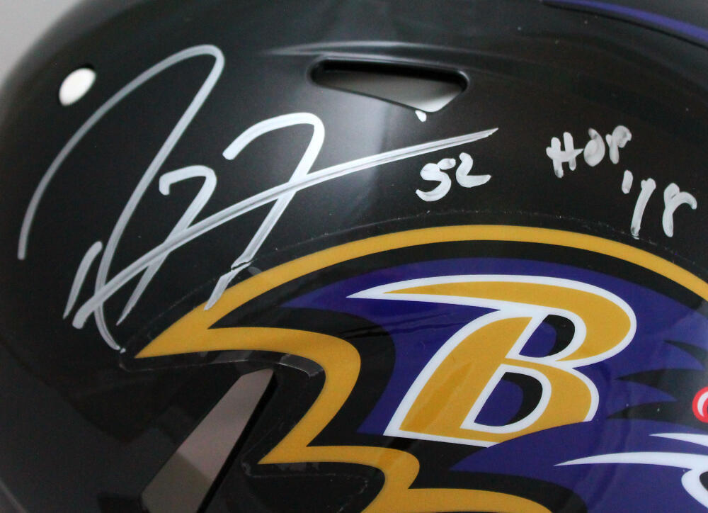 Ray Lewis Autographed Ravens F/S Speed Authentic Helmet w/HOF-BeckettW Hologram