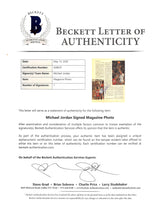 North Carolina Michael Jordan Authentic Signed 8x11 Magazine Page BAS #A28639