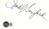 Isabel Sanford The Jeffersons Authentic Signed 3x5 Index Card BAS #BJ63941