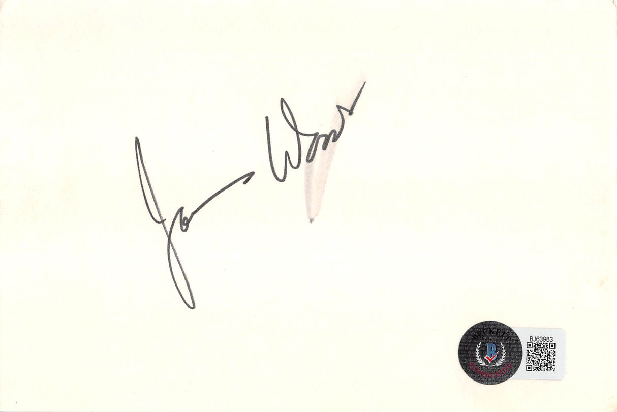 James Woods Hercules Authentic Signed 4x6 Index Card Autographed BAS #BJ63983