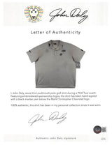 John Daly Authentic Signed Match Worn White Loudmouth Polo Shirt BAS #6BH00352