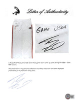 Cavaliers Shaquille O'Neal "Game Used" Signed White Adidas Warmup Pants BAS Wit