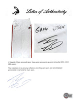 Cavaliers Shaquille O'Neal "Game Used" Signed White Adidas Warmup Pants BAS Wit