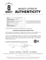 Jacqueline Kennedy Onassis Signed 9.75x13.25 White House Framed Photo BAS