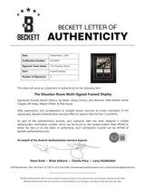 The Situation Room (9) Obama, Biden, Clinton, O'Neil Signed Framed Display BAS