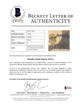 Metallica (4) Hetfield, Ulrich, Hammett +1 Signed One 45 RPM Album Cover BAS