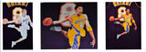 Lakers Kobe Bryant Signed William Zavala Hand Painted M&N Framed Jersey PSA