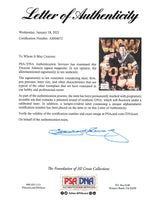 Dwayne "The Rock" Johnson Signed World Of Wrestling Magazine PSA/DNA #AM04672