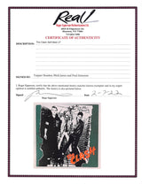 The Clash (3) Jones, Simmon, & Headon Signed Self Titled Album Cover BAS #A54019