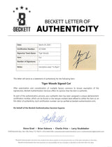 Tiger Woods "To Tim" Authentic Signed 6.75x10.35 Cut Signature BAS #AC74600