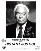 George Kennedy Distant Justice Authentic Signed 8x10 Photo BAS #BK03982